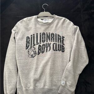 Billionaire Boys Club Heather Gray Crewneck Sweater